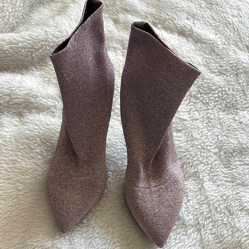 Gianni Bini Sparkling Pink Ankle Booties